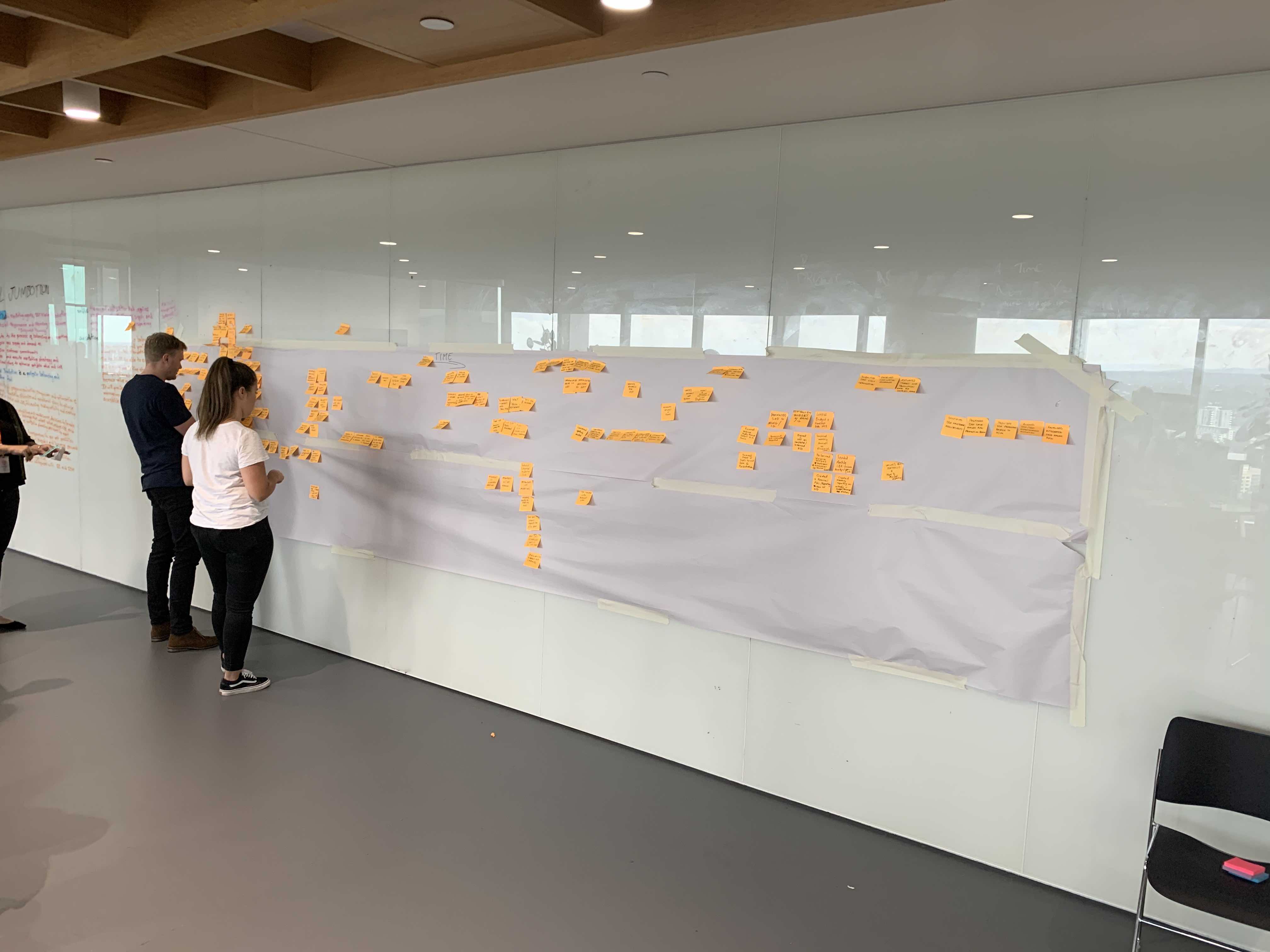 event storming wall in use